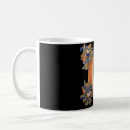 Taza De Café Mug C inicial iluminada