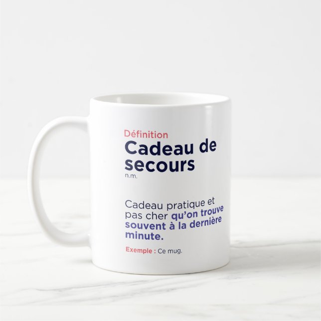 Taza De Café Mug Cadeau de secours (Izquierda)