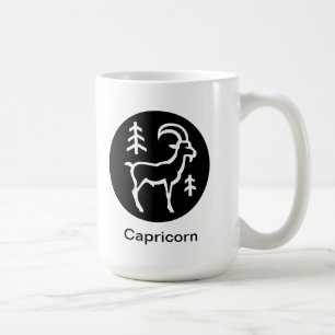 Taza De Café Mug - Capricornio en círculo
