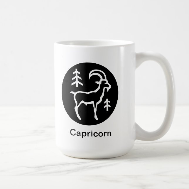 Taza De Café Mug - Capricornio en círculo (Derecha)