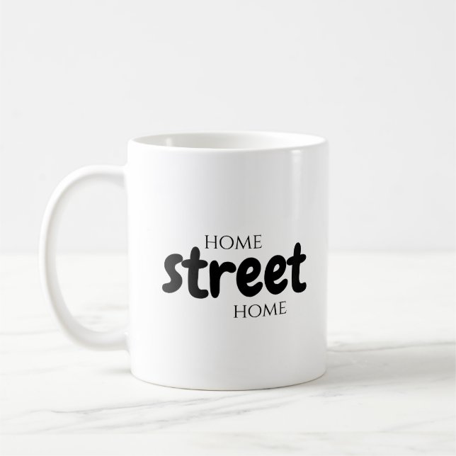Taza De Café mug, casa en la calle (Izquierda)