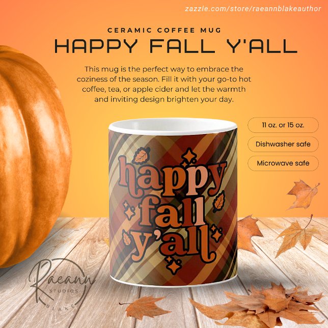 Taza De Café Mug cerámica de otoño feliz (Subido por el creador)