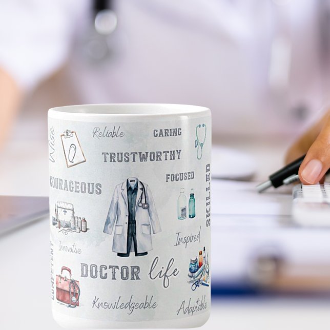 Taza De Café Mug cerámica de vida de médica (Subido por el creador)