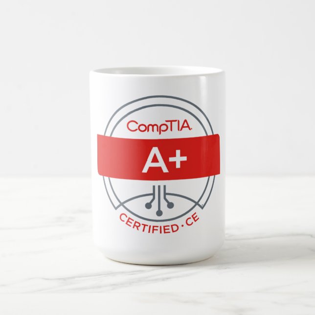 Taza De Café Mug certificado CompTIA A+ (Centro)