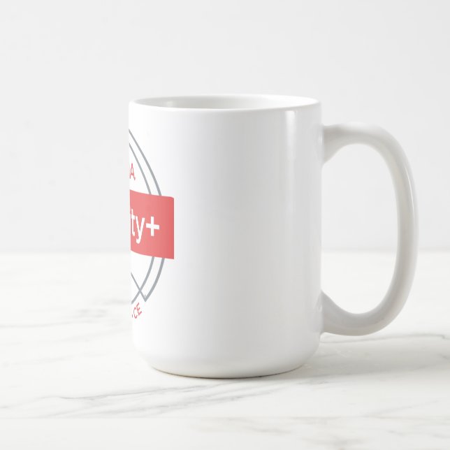 Taza De Café Mug certificado de seguridad de CompTIA+ (Derecha)