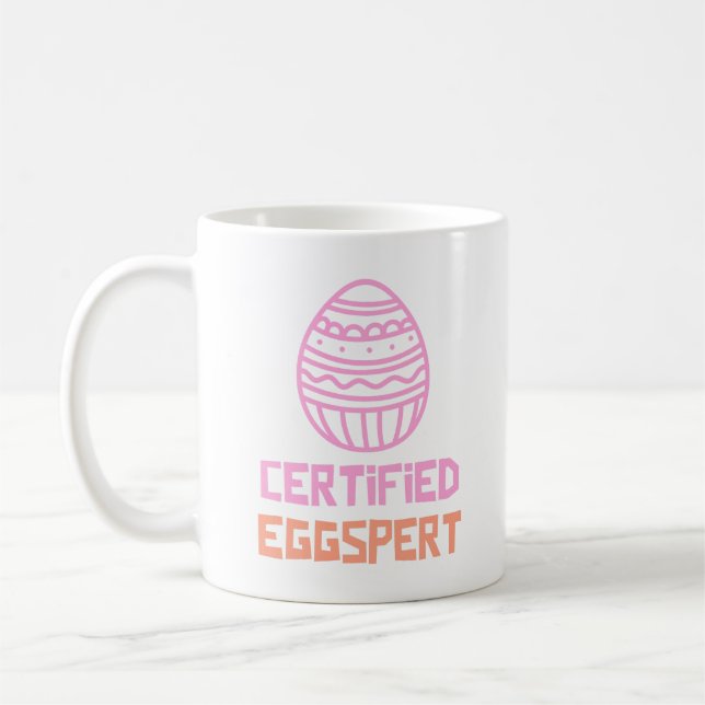 Taza De Café Mug certificado Eggspert Easter Classic (Izquierda)