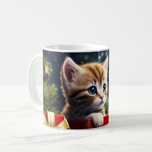Taza De Café Mug CHATS DE NOEL 02 (Anverso izquierdo)