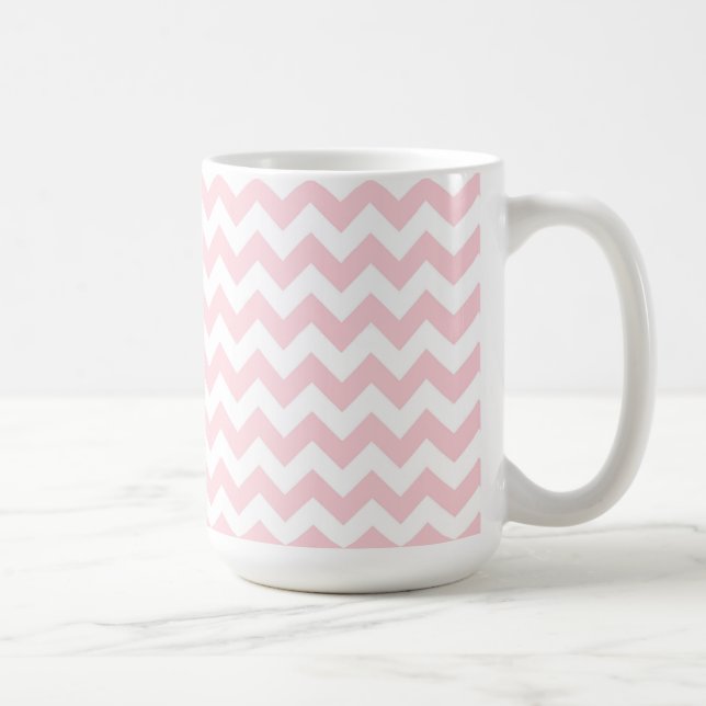 Taza De Café Mug/Chevron Rosado (Derecha)