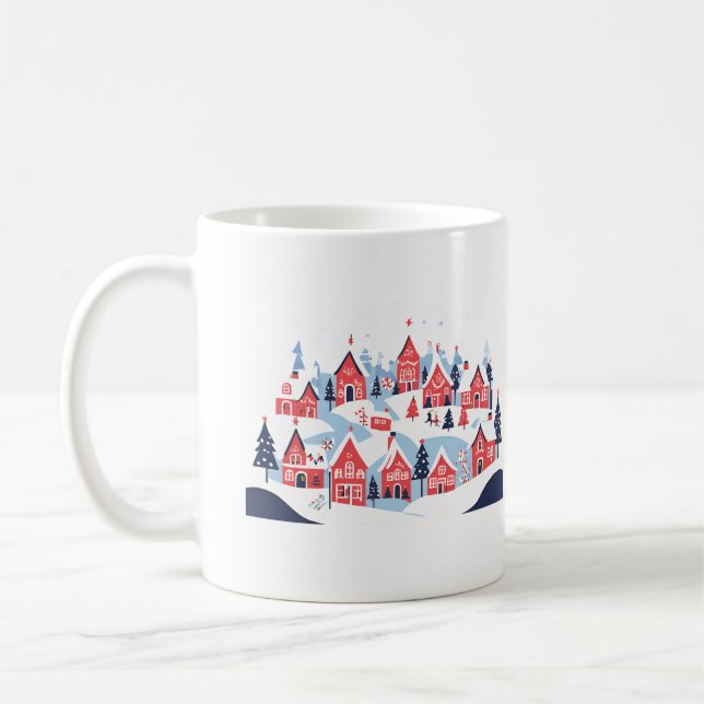 Taza De Café mug christmas village (Izquierda)