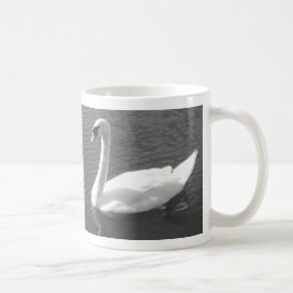 Taza De Café Mug - Cisne en blanco y negro