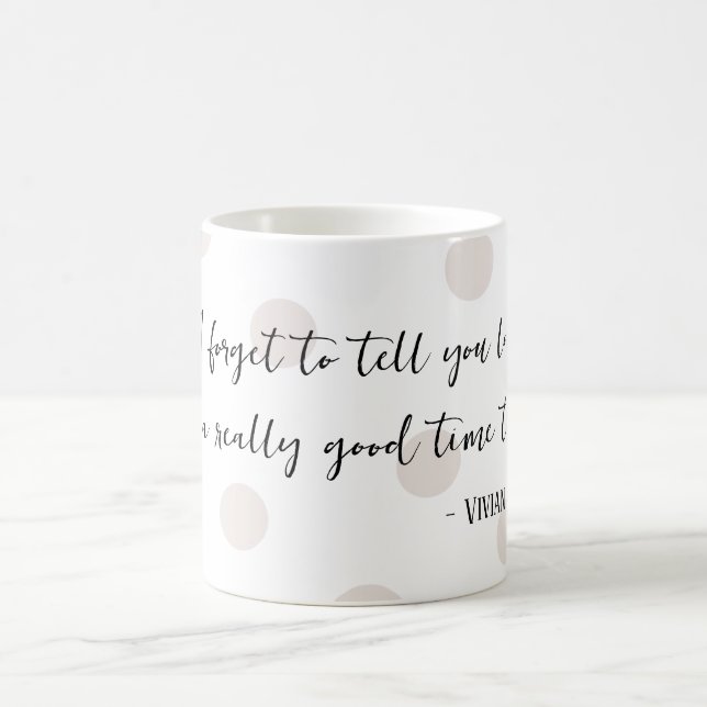 Taza De Café Mug - Cita de mujer Bonito (Centro)