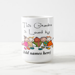 Taza De Café Mug/Cita "La abuela es amada por"