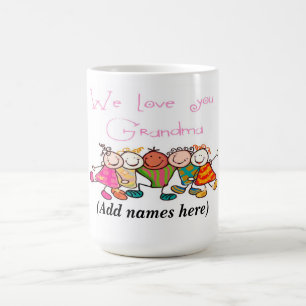 Taza De Café Mug/Cita "Te amamos abuela"