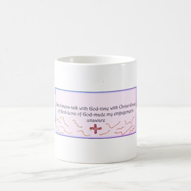 Taza De Café Mug cito tiempo de Dios. (Centro)