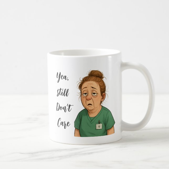 Taza De Café Mug clásica, 11 oz, Burnout de enfermera (Derecha)