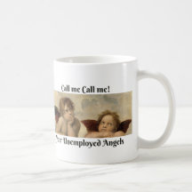 Mug clásica con ángeles guardianes