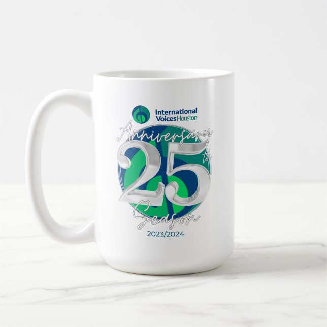 Taza De Café Mug clásica - Logo del 25° aniversario de IVH (Izquierda)