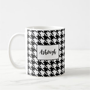 Taza De Café Mug clásico blanco y negro personalizado de 11 oz