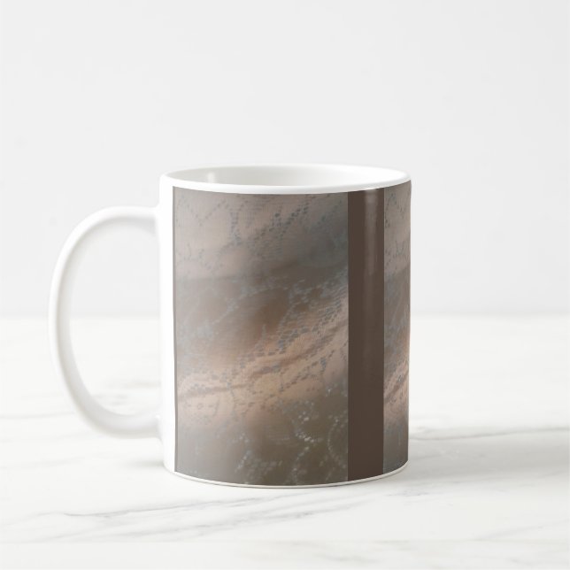 Taza De Café Mug clásico con diseño de giro marrón (Izquierda)