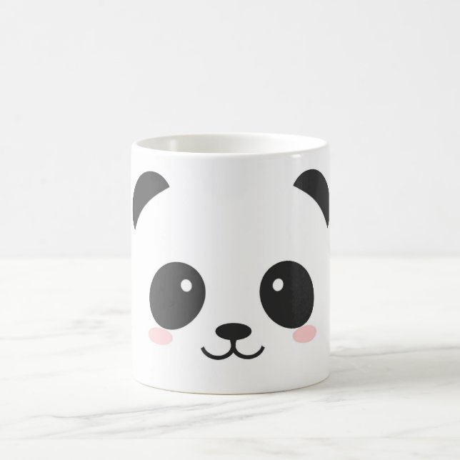 Taza De Café Mug. Clásico Cute Panda para los niños (Centro)