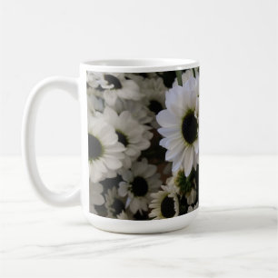 Taza De Café Mug clásico - Daisy blanco y negro