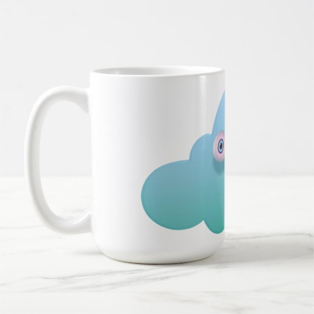 Taza De Café Mug clásico de Cute Cloudy (Izquierda)