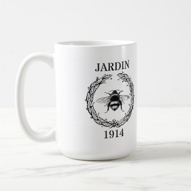 Taza De Café Mug clásico del "Viejo Mundo" europeo, Bee (Izquierda)