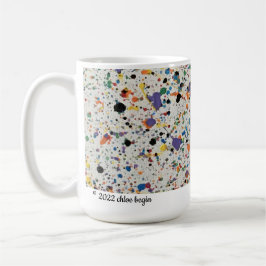 TAZA DE CAFÉ MUG CLÁSICO - EN LA CONFETTI BLANCA 