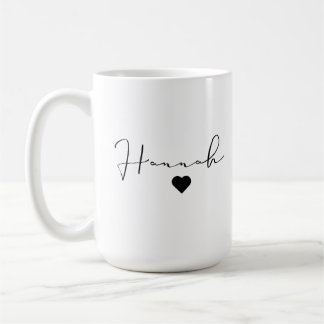 Taza De Café Mug clásico personalizado, nombre personalizado.