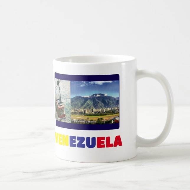 Taza De Café Mug Coffee mug Amo Venezuela, personalizable (Derecha)