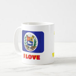 Taza De Café Mug Coffee mug Amo Venezuela, personalizable