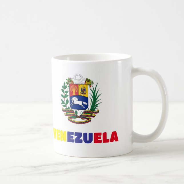 Taza De Café Mug Coffee mug Amo Venezuela, personalizable (Derecha)