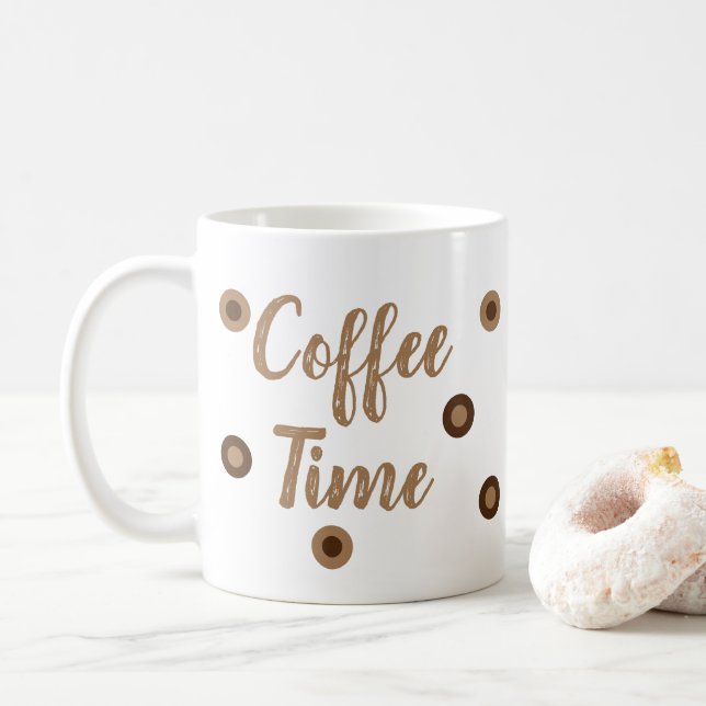 Taza De Café Mug Coffee Time (Con donut)
