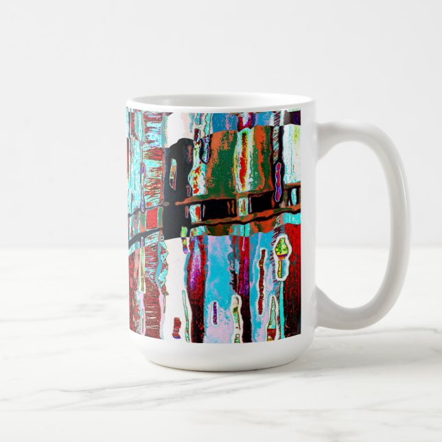Taza De Café Mug – Collapse Reflection Abstract Design (Derecha)