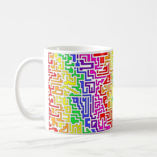 Taza De Café Mug color arcoiris (Izquierda)