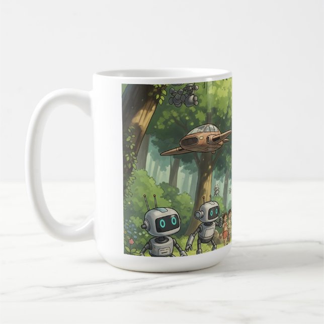Taza De Café Mug con arte Ghibli (Izquierda)