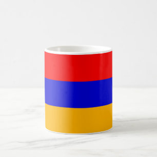 Taza De Café Mug con bandera de Armenia