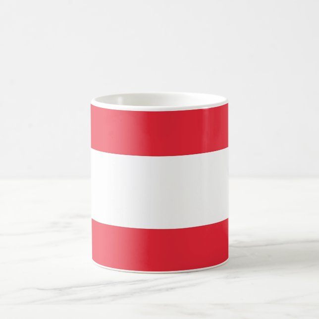 Taza De Café Mug con bandera de Austria (Centro)