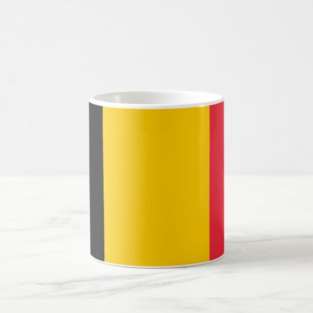 Taza De Café Mug con bandera de Bélgica (Centro)
