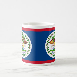 Taza De Café Mug con bandera de Belice