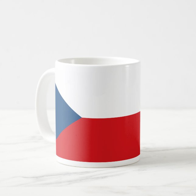 Taza De Café Mug con bandera de Checia (Anverso izquierdo)