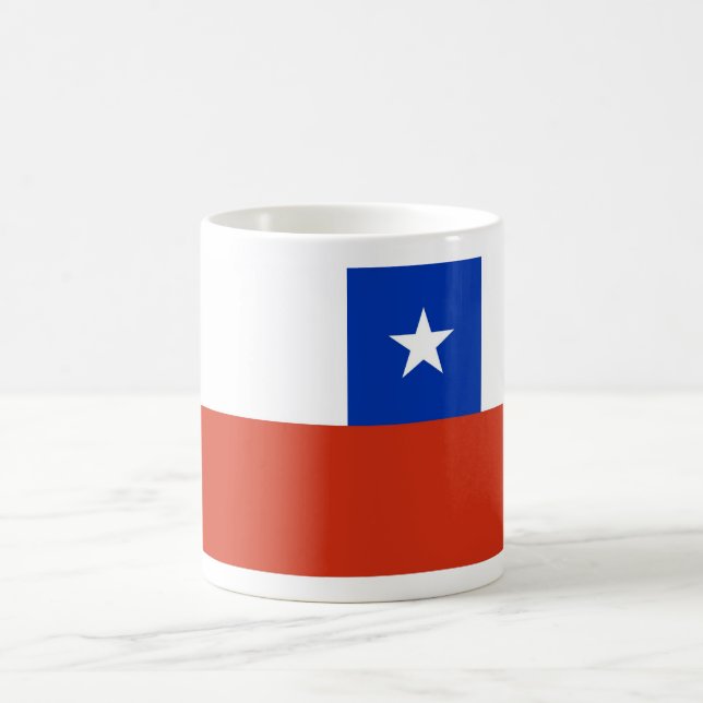 Taza De Café Mug con bandera de Chile (Centro)