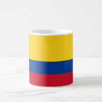 Mug con bandera de Colombia