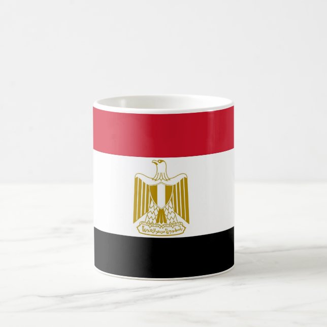 Taza De Café Mug con bandera de Egipto (Centro)