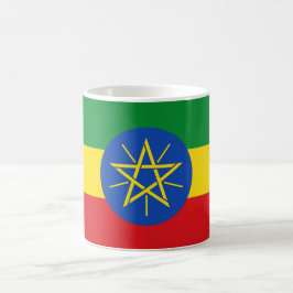Taza De Café Mug con bandera de Etiopía