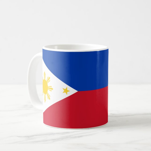 Taza De Café Mug con bandera de Filipinas (Anverso izquierdo)