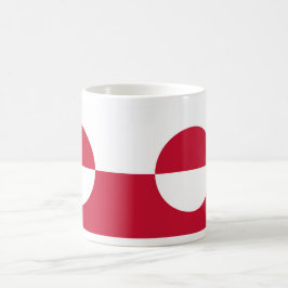 Taza De Café Mug con bandera de Groenlandia