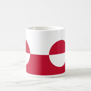 Taza De Café Mug con bandera de Groenlandia