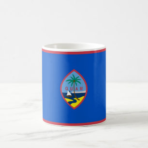 Taza De Café Mug con bandera de Guam - Estados Unidos