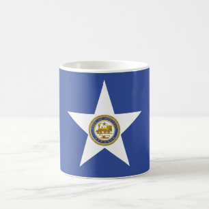 Taza De Café Mug con bandera de Houston, EE.UU.